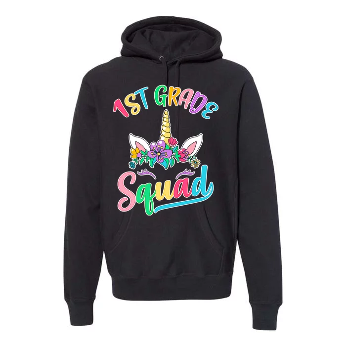 1st Grade Unicorn Squad Premium Hoodie