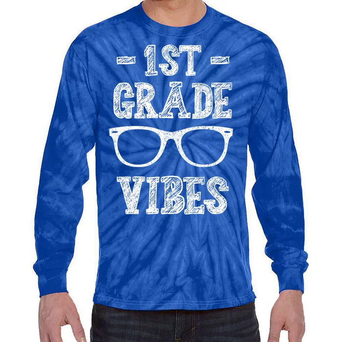 1st Grade Vibes Tie-Dye Long Sleeve Shirt