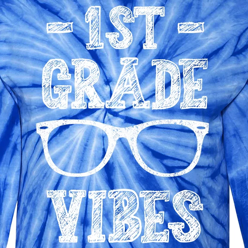 1st Grade Vibes Tie-Dye Long Sleeve Shirt