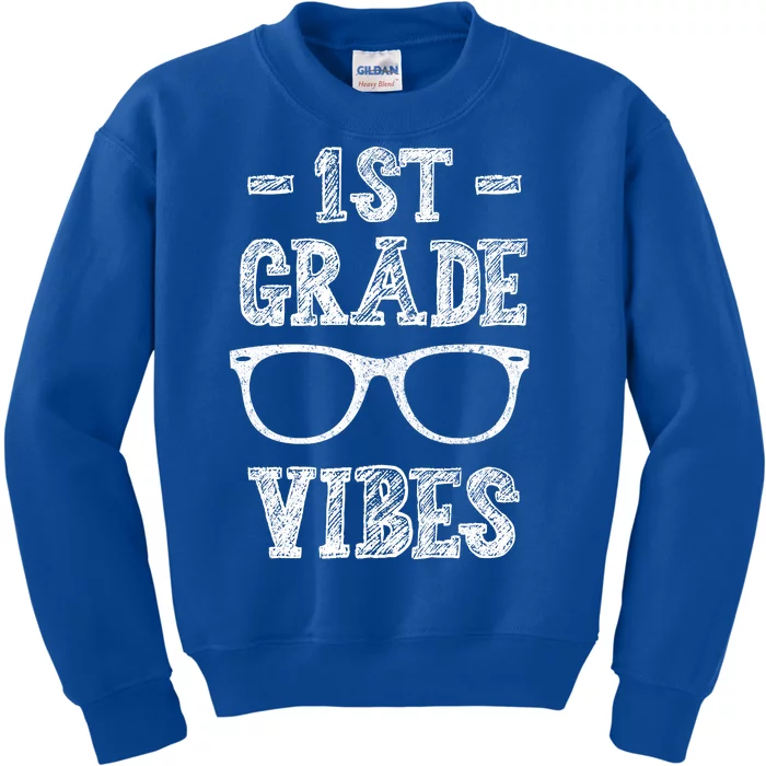 1st Grade Vibes Kids Sweatshirt