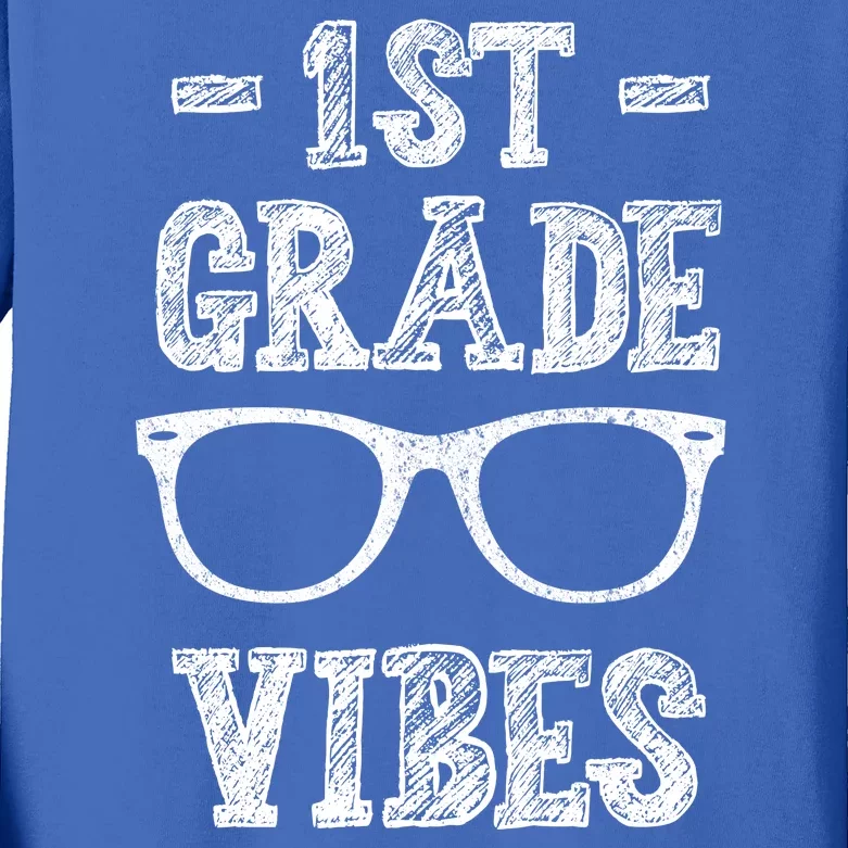 1st Grade Vibes Kids Long Sleeve Shirt