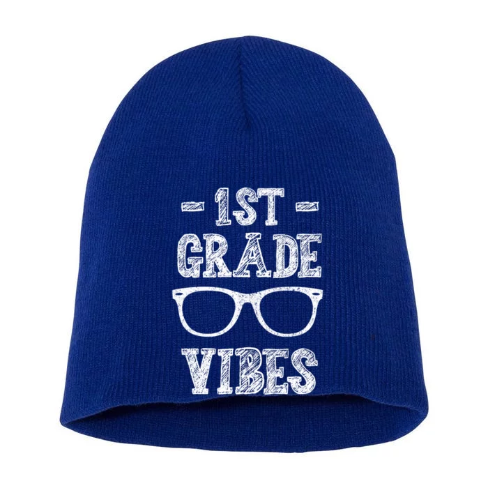 1st Grade Vibes Short Acrylic Beanie