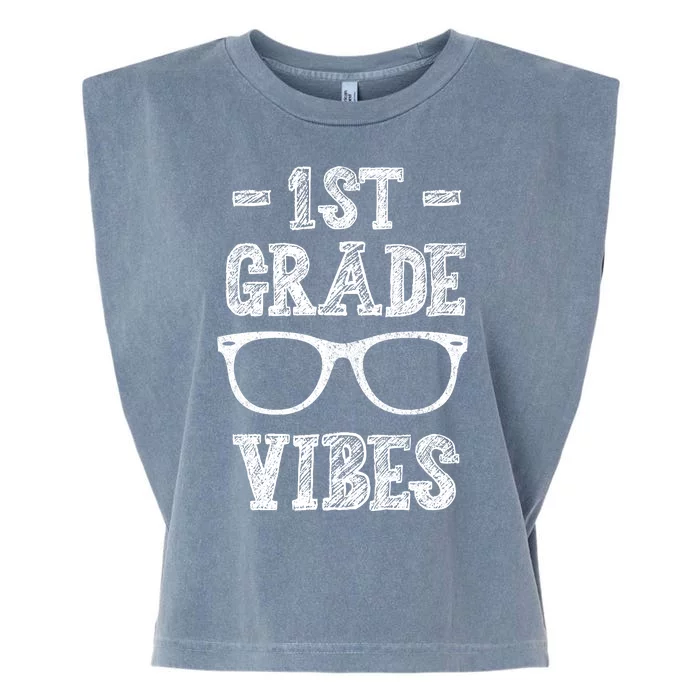 1st Grade Vibes Garment-Dyed Women's Muscle Tee