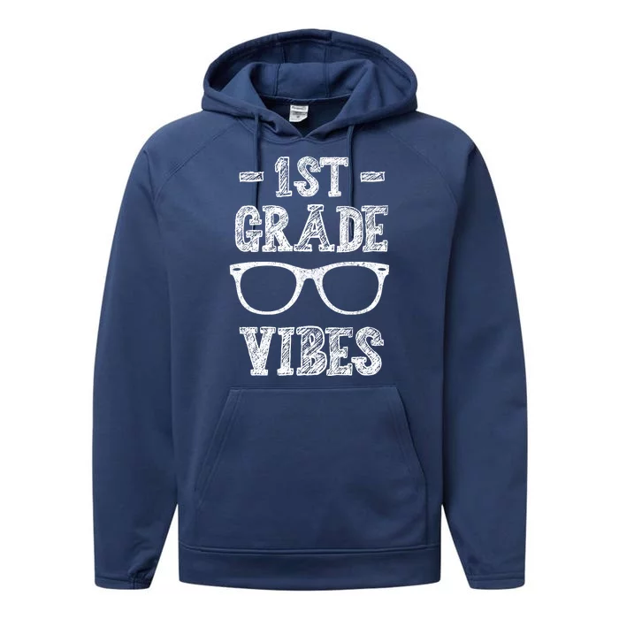 1st Grade Vibes Performance Fleece Hoodie