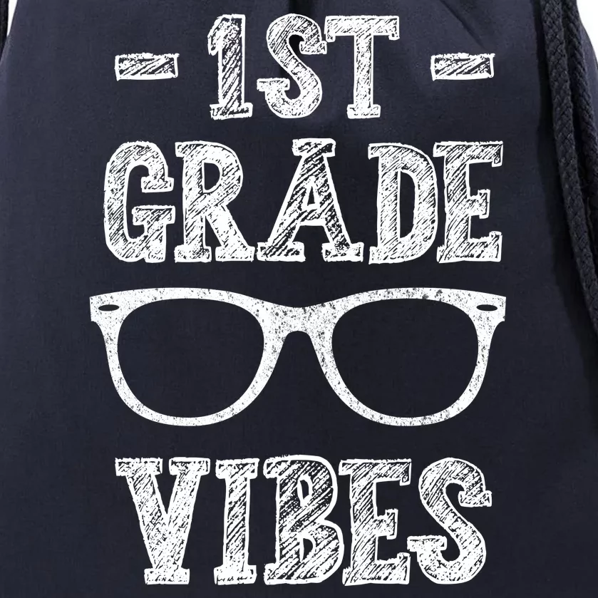 1st Grade Vibes Drawstring Bag