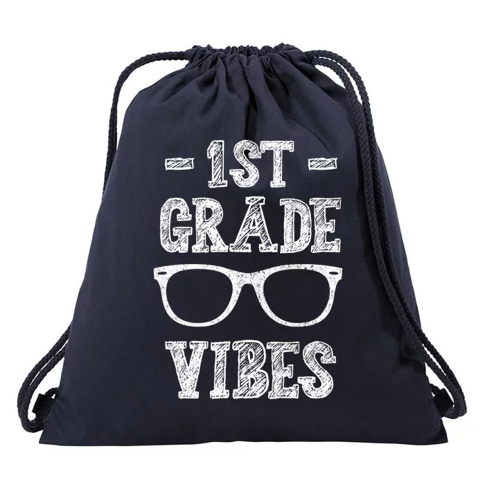 1st Grade Vibes Drawstring Bag