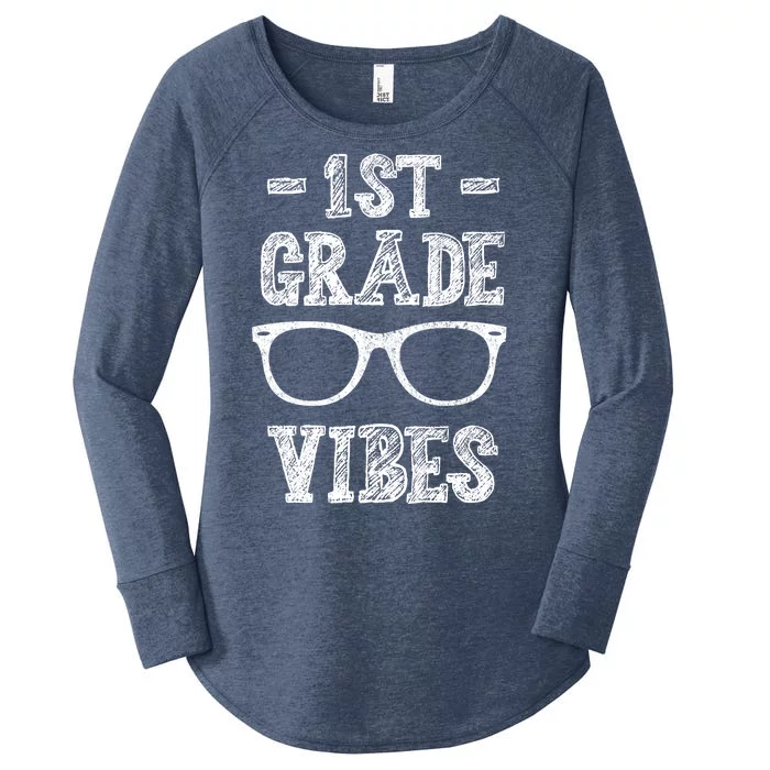 1st Grade Vibes Women's Perfect Tri Tunic Long Sleeve Shirt