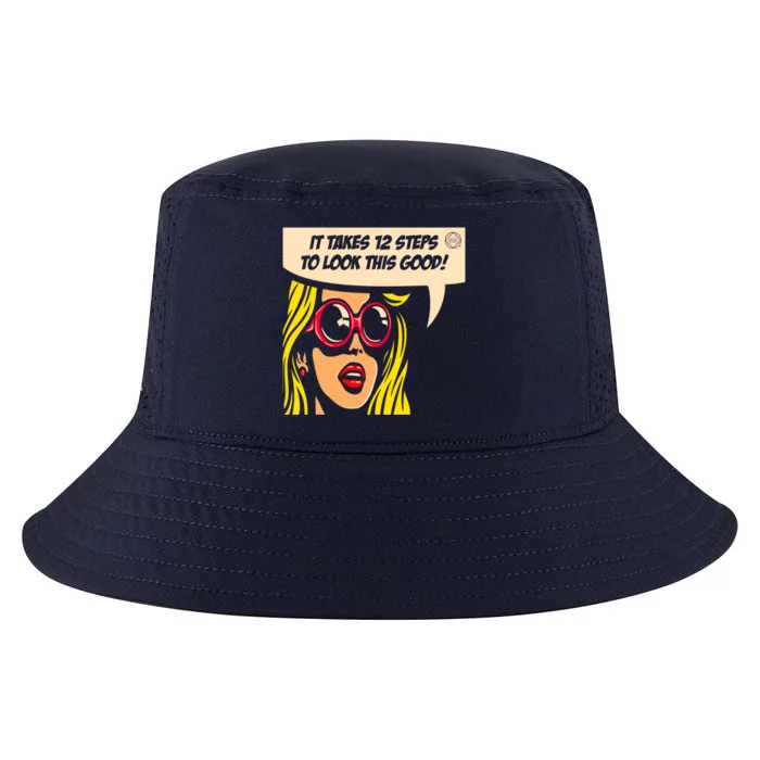 12 Steps To Look This Good Pop Art Narcotics Anonymous Funny Gift Funny Gift Cool Comfort Performance Bucket Hat