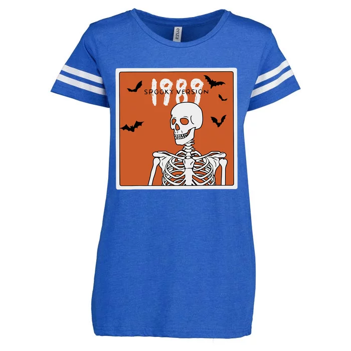 1989 Spooky Version Halloween Skeleton In My Spooky Era Enza Ladies Jersey Football T-Shirt