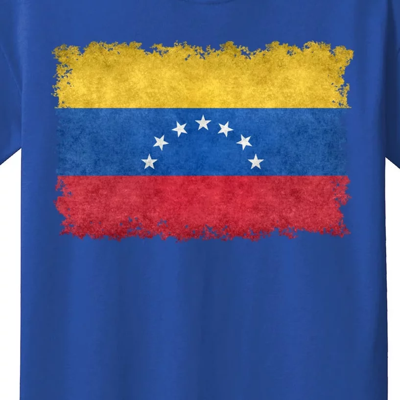 1930 To 1954 Seven Star Flag Of Venezuela Grungy Style Great Gift Kids T-Shirt