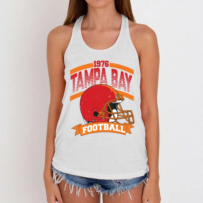 1976 Tampa Bay Football Team Supporter Women's Knotted Racerback Tank