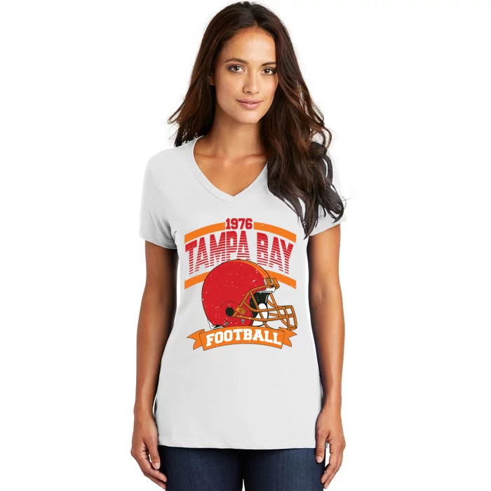 1976 Tampa Bay Football Team Supporter Women's V-Neck T-Shirt