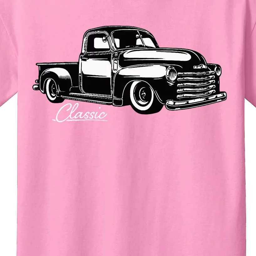 1950S Truck Classic Design Kids T-Shirt