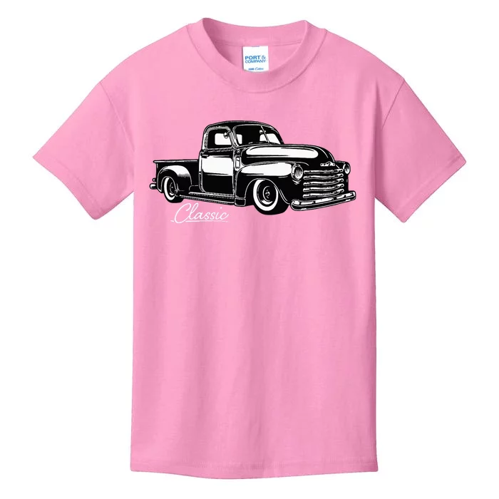 1950S Truck Classic Design Kids T-Shirt