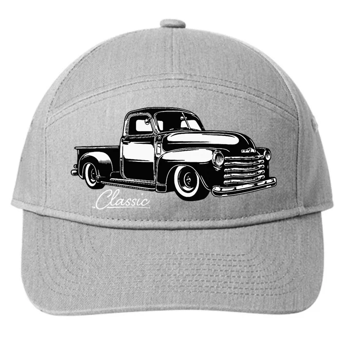 1950S Truck Classic Design 7-Panel Snapback Hat