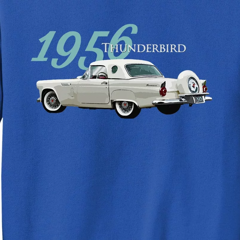 1956 Thunderbird Classic American Sports Car 1950s Tall Sweatshirt