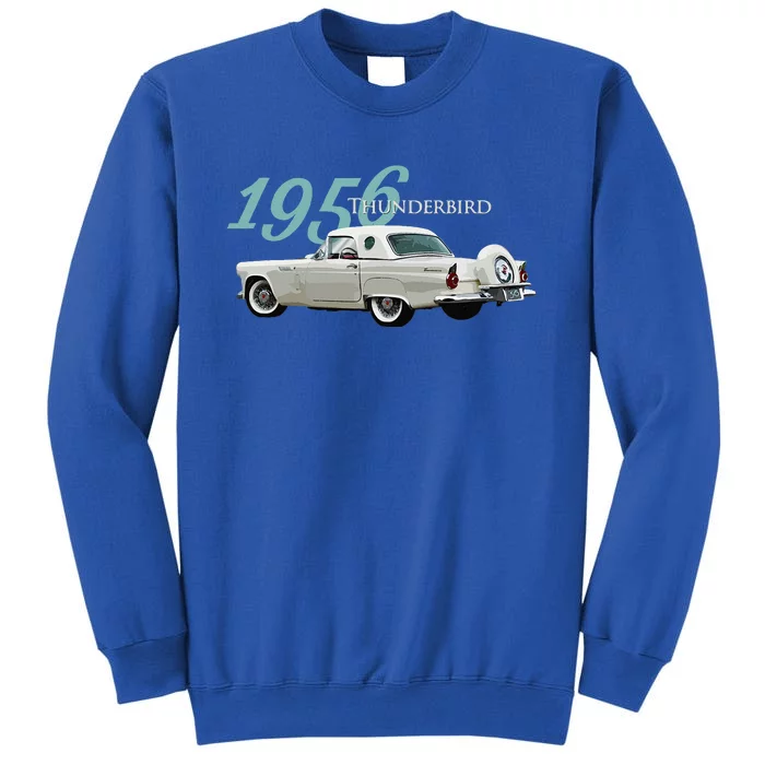 1956 Thunderbird Classic American Sports Car 1950s Tall Sweatshirt