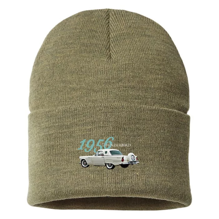 1956 Thunderbird Classic American Sports Car 1950s Sustainable Knit Beanie