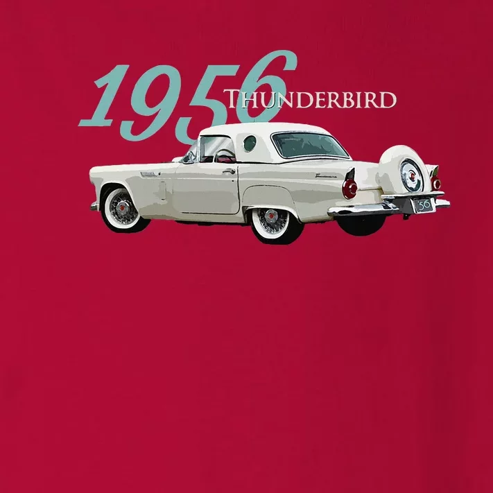 1956 Thunderbird Classic American Sports Car 1950s Toddler Long Sleeve Shirt