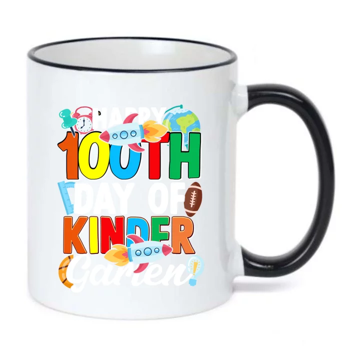 100 Th Day Of Kindergarten 100 Days Of School Gift Black Color Changing Mug