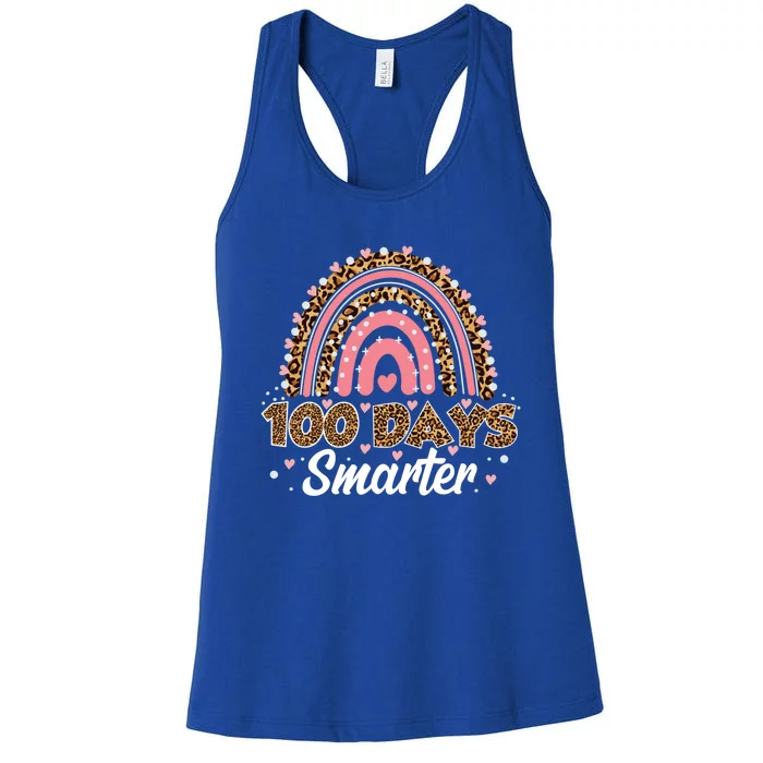 100 Th Days Smarter 100 Days Of School Gift Women's Racerback Tank