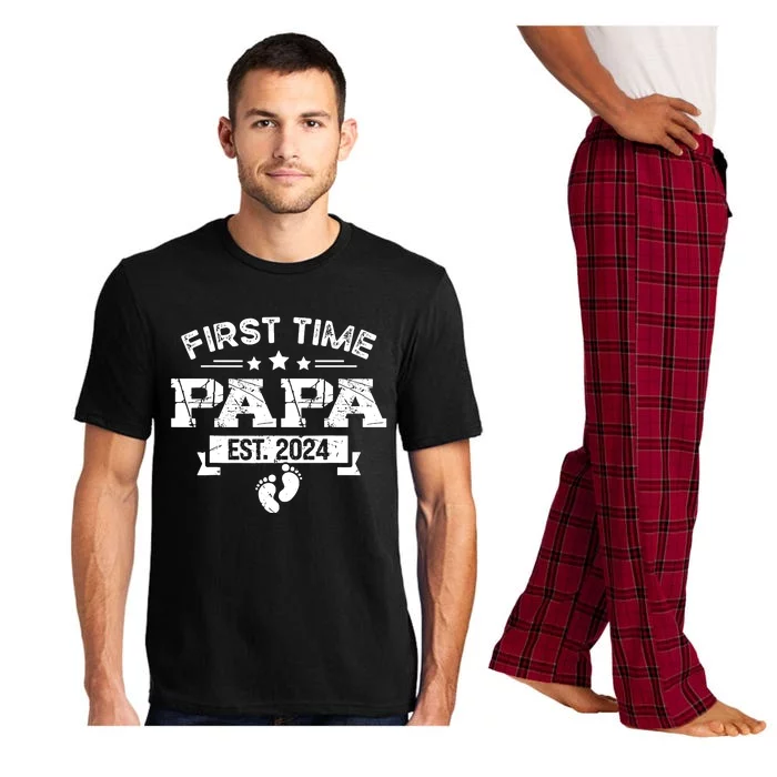 1st Time Dad 2024 New First Fathers Day Soon To Be Papa Pajama Set