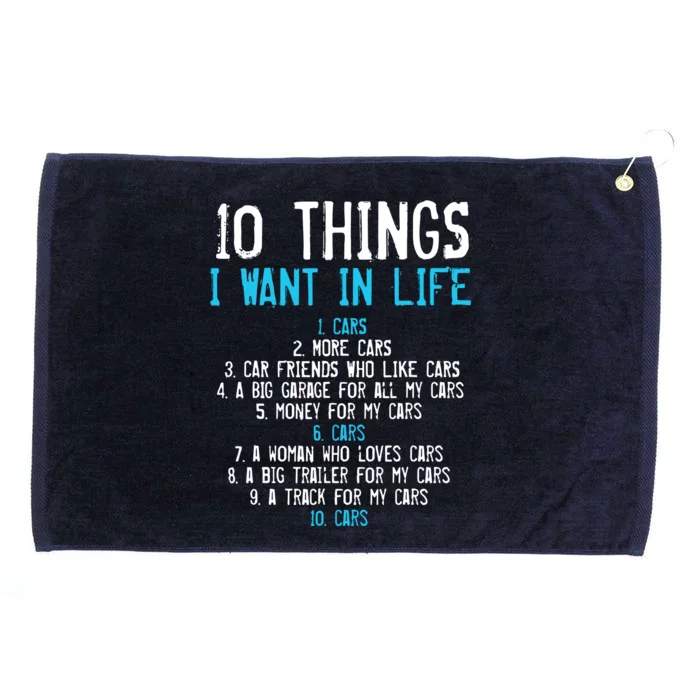 10 Things I Want In My Life Cars More Cars Car Grommeted Golf Towel