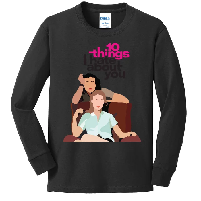 10 Things I Hate About You Kids Long Sleeve Shirt