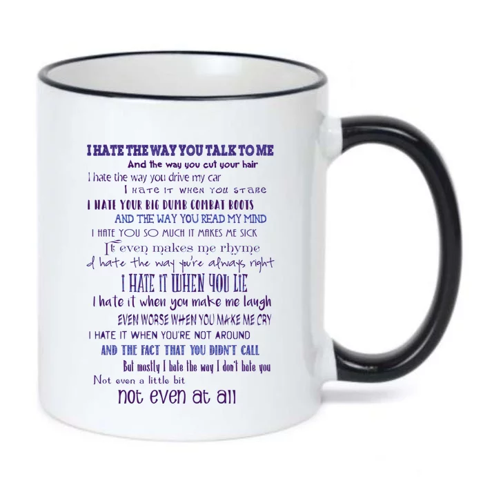 10 Things I Hate About You 1 Black Color Changing Mug