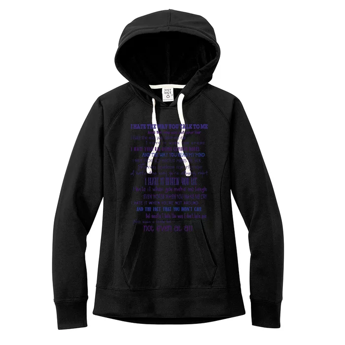 10 Things I Hate About You 1 Women's Fleece Hoodie