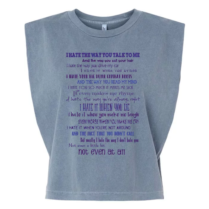 10 Things I Hate About You 1 Garment-Dyed Women's Muscle Tee