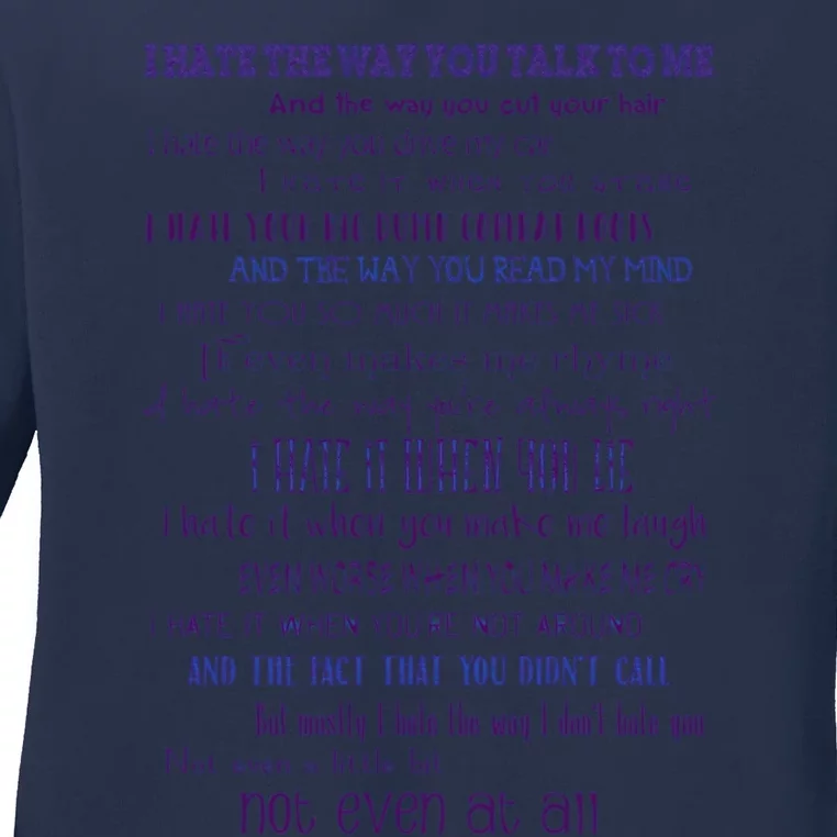 10 Things I Hate About You 1 Ladies Long Sleeve Shirt