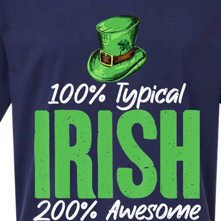 100 Typical Irish 200 Awesome funny Irish Sueded Cloud Jersey T-Shirt