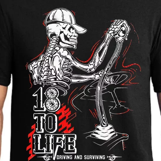 18 To Life Driving And Surviving Skeleton Pajama Set