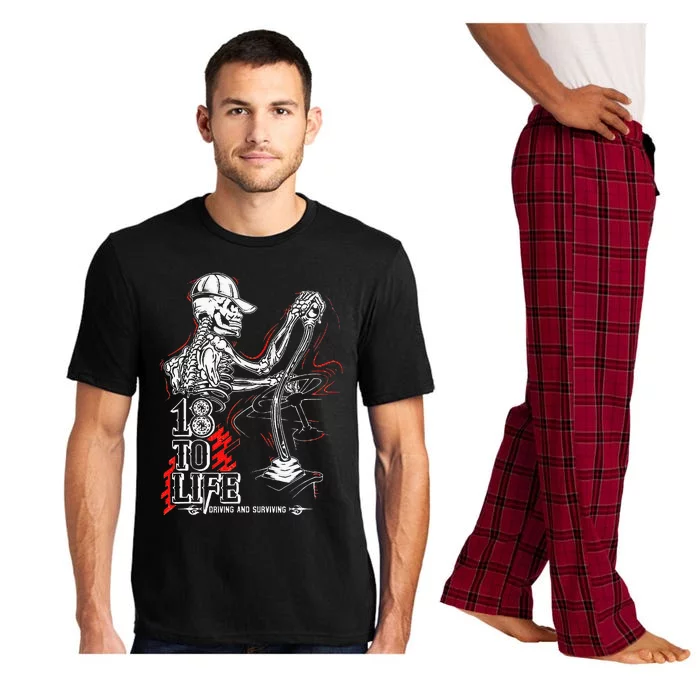 18 To Life Driving And Surviving Skeleton Pajama Set