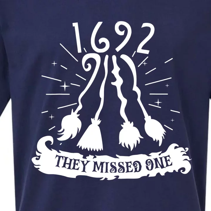 1692 They Missed One For Witch Halloween Sueded Cloud Jersey T-Shirt