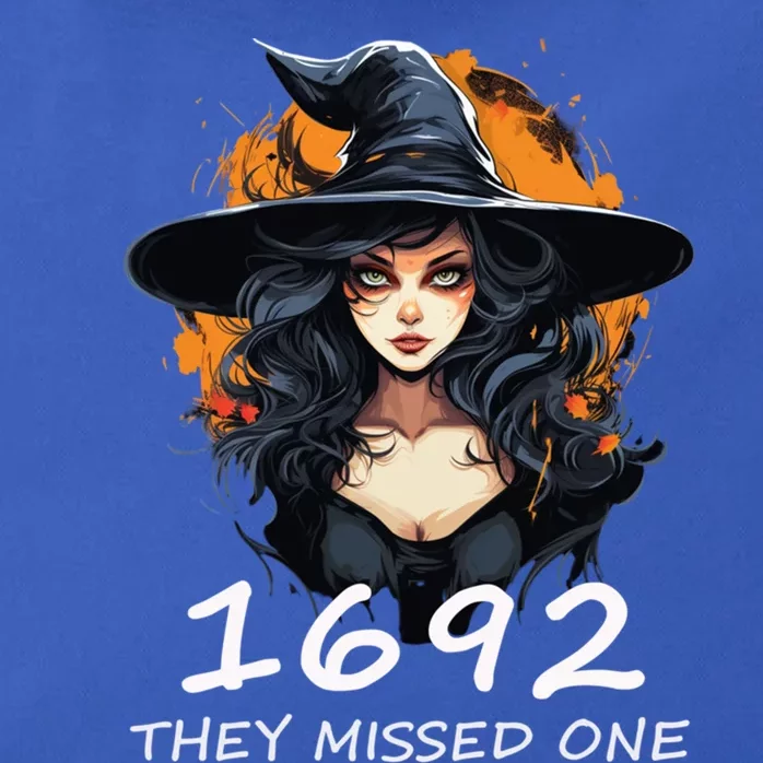 1692 They Missed One Funny Salem Halloween Cute Gift Zip Tote Bag