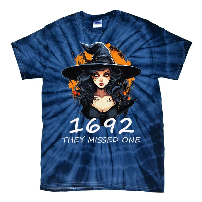 1692 They Missed One Funny Salem Halloween Tie-Dye T-Shirt