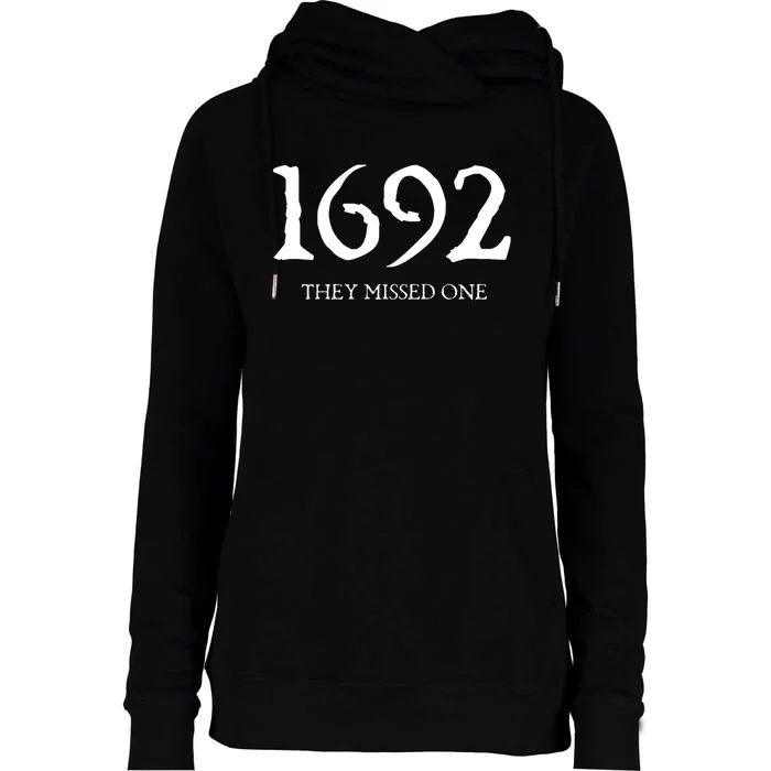 1692 They Missed One Womens Funnel Neck Pullover Hood