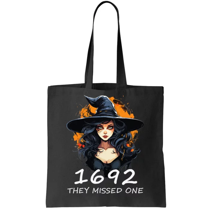 1692 They Missed One Funny Salem Halloween Tote Bag