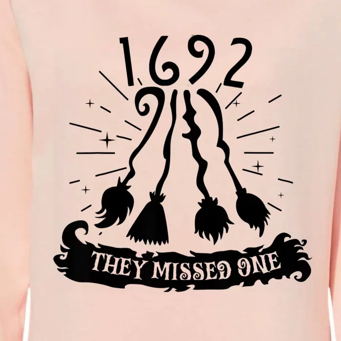 1692 They Missed One For Witch Halloween Womens California Wash Sweatshirt