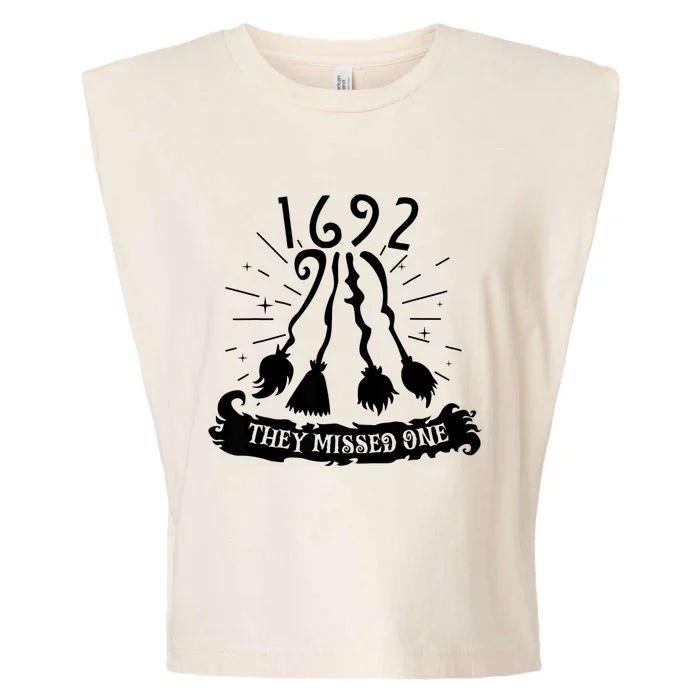 1692 They Missed One For Witch Halloween Garment-Dyed Women's Muscle Tee