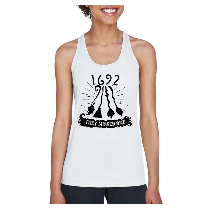 1692 They Missed One For Witch Halloween Women's Racerback Tank