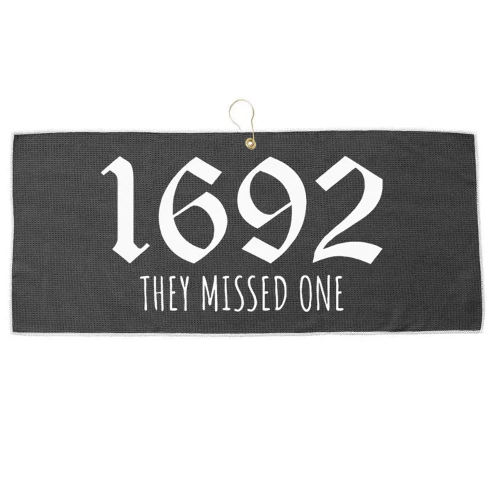 1692 They Missed One Long Sleeve Large Microfiber Waffle Golf Towel