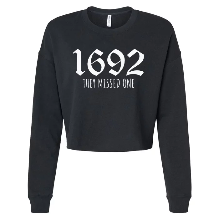 1692 They Missed One Long Sleeve Cropped Pullover Crew