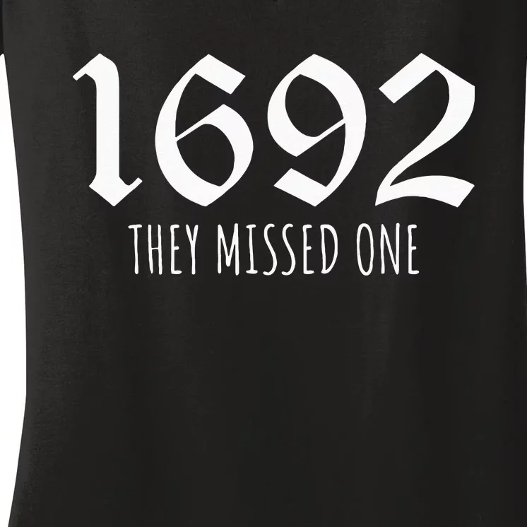 1692 They Missed One Long Sleeve Women's V-Neck T-Shirt