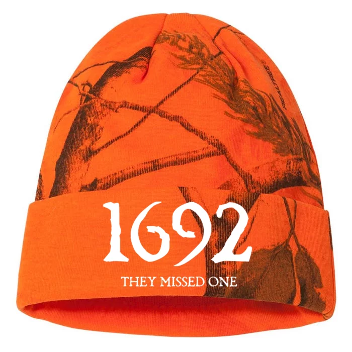 1692 They Missed One Massachusetts Salem Witch Kati - 12in Camo Beanie