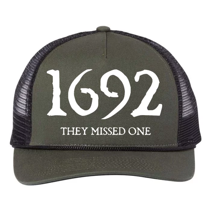 1692 They Missed One Massachusetts Salem Witch Retro Rope Trucker Hat Cap