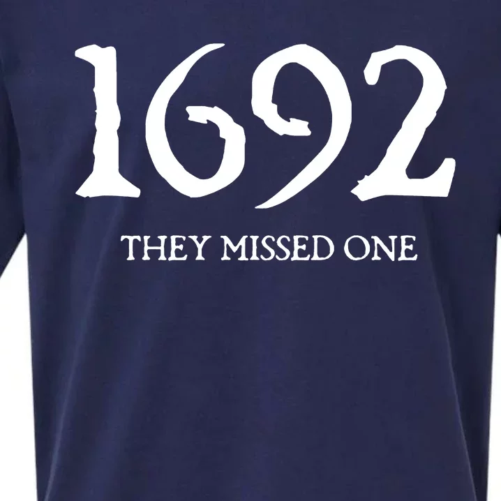 1692 They Missed One Massachusetts Salem Witch Sueded Cloud Jersey T-Shirt