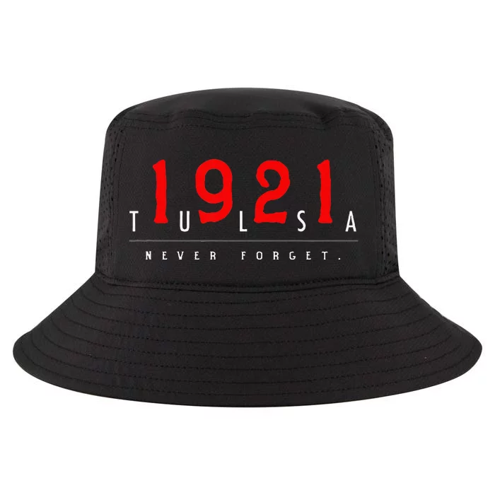 1921 Tulsa Oklahoma Black Wall Street Never Forget Graphic Cool Comfort Performance Bucket Hat